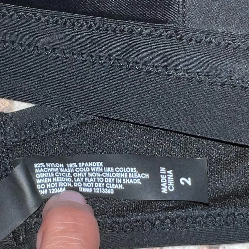 Torrid Plus Size 2X Black Halter Top Ruched Bottom Bikini Swim Set - Picture 8 of 12